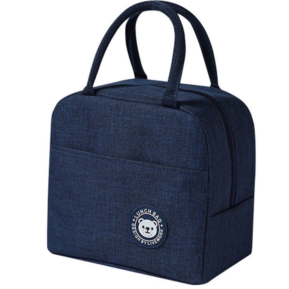 Stylish Navy Blue Lunch Bag